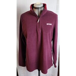 Regatta Great Outdoors Burgundy Fleece 1/4 Zip Pullover Women's Size L